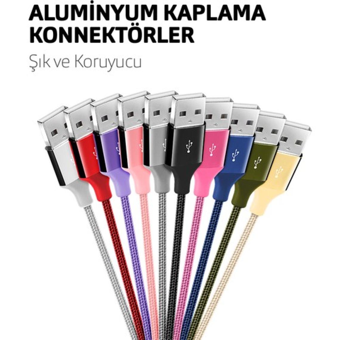 Ttec AlumiCable 2DK16G Gümüş 1.2 m USB to Lightning Şarj Kablosu