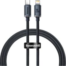 Baseus Crystal Shine 1.2 m Type-C to Lightning Siyah Hızlı Şarj Kablosu