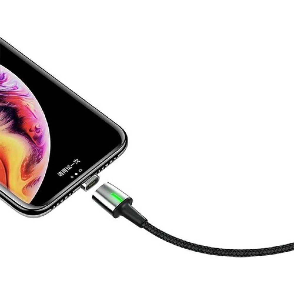 Baseus Zinc Magnetic 1.5A 2 m Lightning to USB Şarj Kablosu Siyah