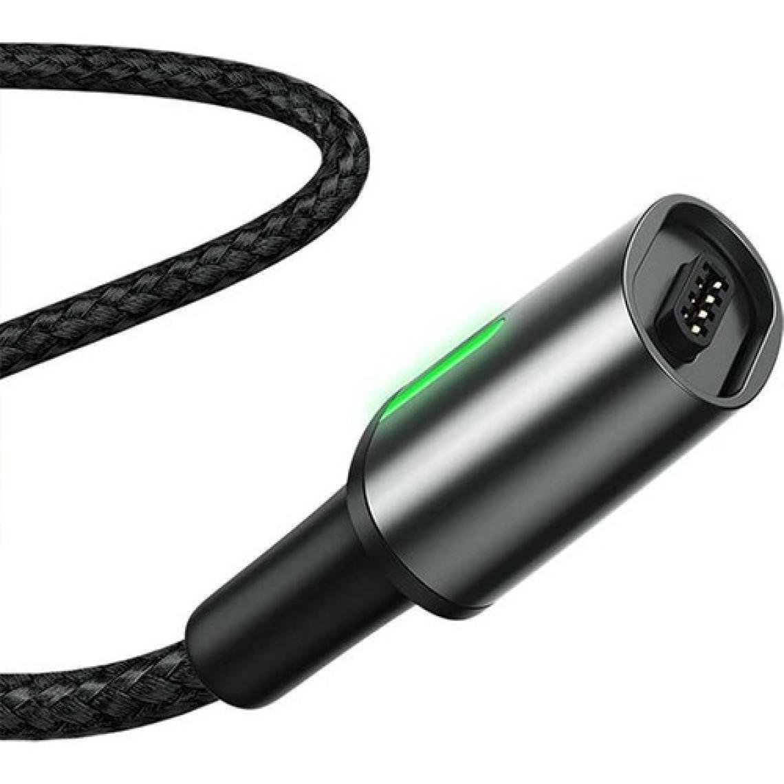 Baseus Zinc Magnetic 1.5A 2 m Lightning to USB Şarj Kablosu Siyah