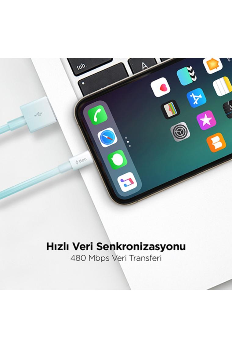 2dk7508m Iphone Orjinal Şarj Kablosu- Mavi