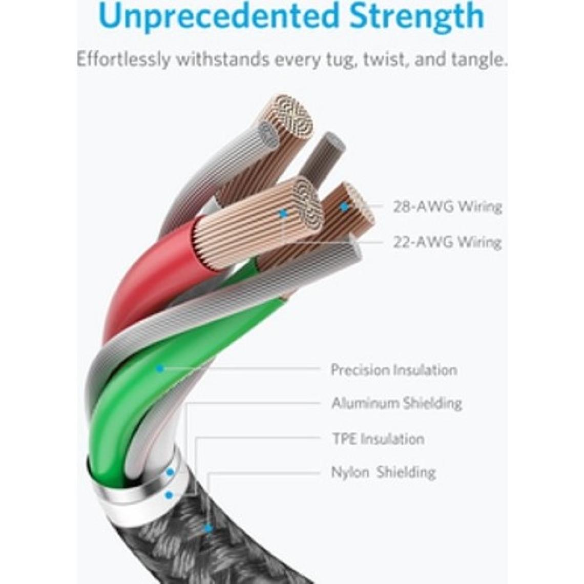 Anker PowerLine Select Plus 0.9 m Lightning to USB Şarj Kablosu
