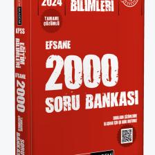 2024 KPSS Eğitim Bilimleri Çözümlü Efsane 2000 Soru Bankası