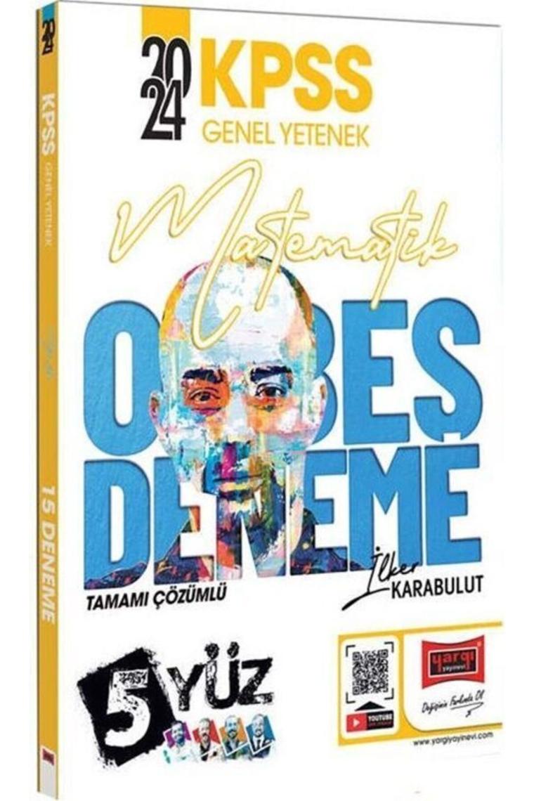 2024 KPSS 5Yüz Ekibi Matematik Tamamı Çözümlü 15 Deneme