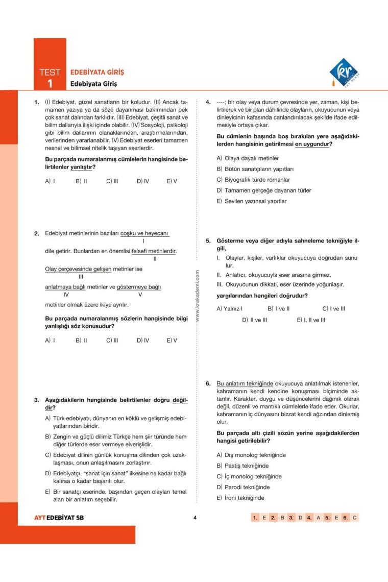 Gamze Hoca Türkçenin Matematiği Tüm Sınavlar İçin Edebiyat Soru Bankası