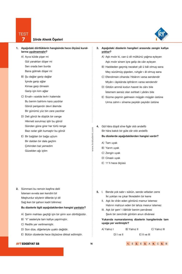 Gamze Hoca Türkçenin Matematiği Tüm Sınavlar İçin Edebiyat Soru Bankası