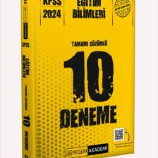 2024 KPSS Eğitim Bilimleri Tamamı Çözümlü 10 Deneme