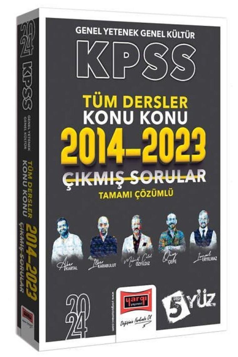 Yargı 2024 Kpss Genel Yetenek Genel Kültür 5yüz Çıkmış Sorular Son 10 Yıl Konularına Göre Çözümlü Ya