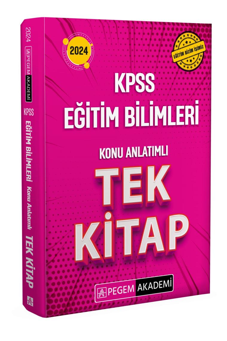 2024 KPSS Eğitim Bilimleri Konu Anlatımlı Tek Kitap
