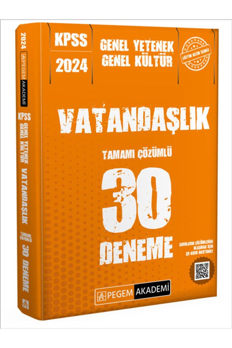 2024 KPSS Genel Kültür Genel Yetenek Vatandaşlık 30 Deneme