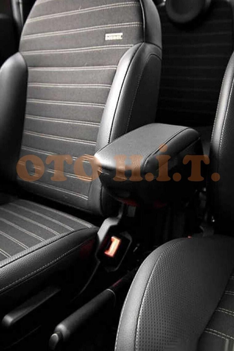 3 Tıkla Fiat Doblo 2018 Delmesiz Çelik Ayaklı Siyah Kolçak Kol Dayama