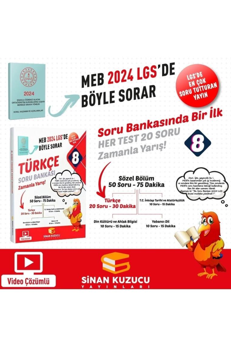 8. Sınıf Lgs Meb Böyle Sorar 2024 Lgs Türkçe Soru Bankası Video Çözümlü