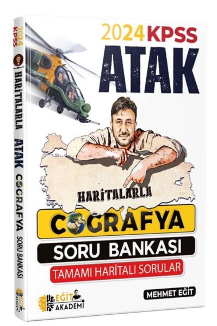 2025 Kpss Haritalarla Atak Coğrafya Soru Bankası - Mehmet Eğit