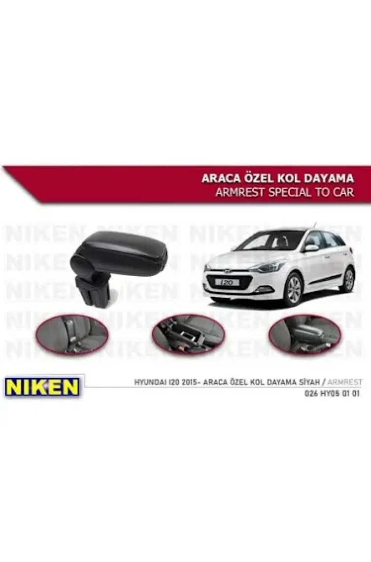 Niken Hyundai I20 2015+ Kol Dayama Siyah