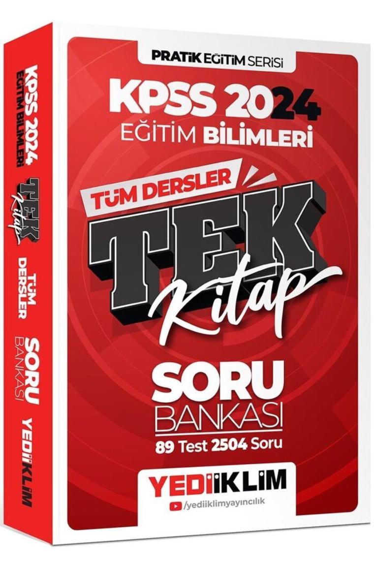 2025 Kpss Eğitim Bilimleri Tüm Dersler Tek Kitap Soru Bankası