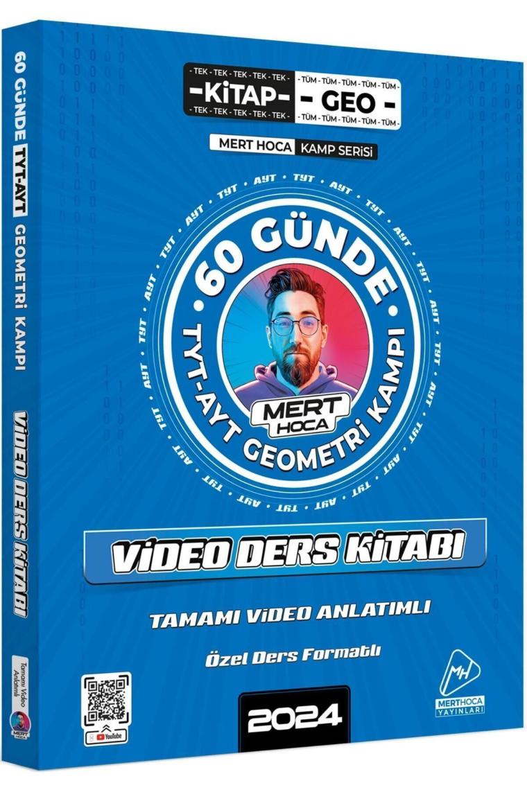 2024 Mert Hoca 60 Günde Tyt-ayt Geometri Kampı Video Ders Kitabı