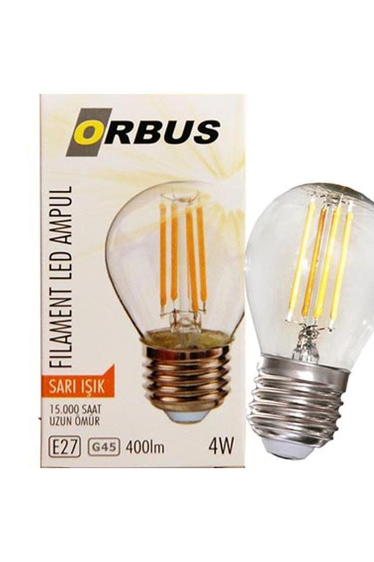 Orbus ORB-GC45 Mum 4W E27 Şeffaf Dekoratif LED Filament Ampul