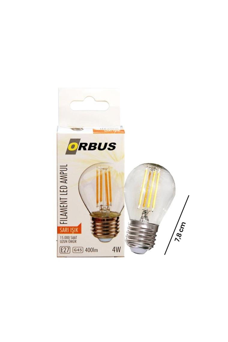 Orbus ORB-GC45 Mum 4W E27 Şeffaf Dekoratif LED Filament Ampul