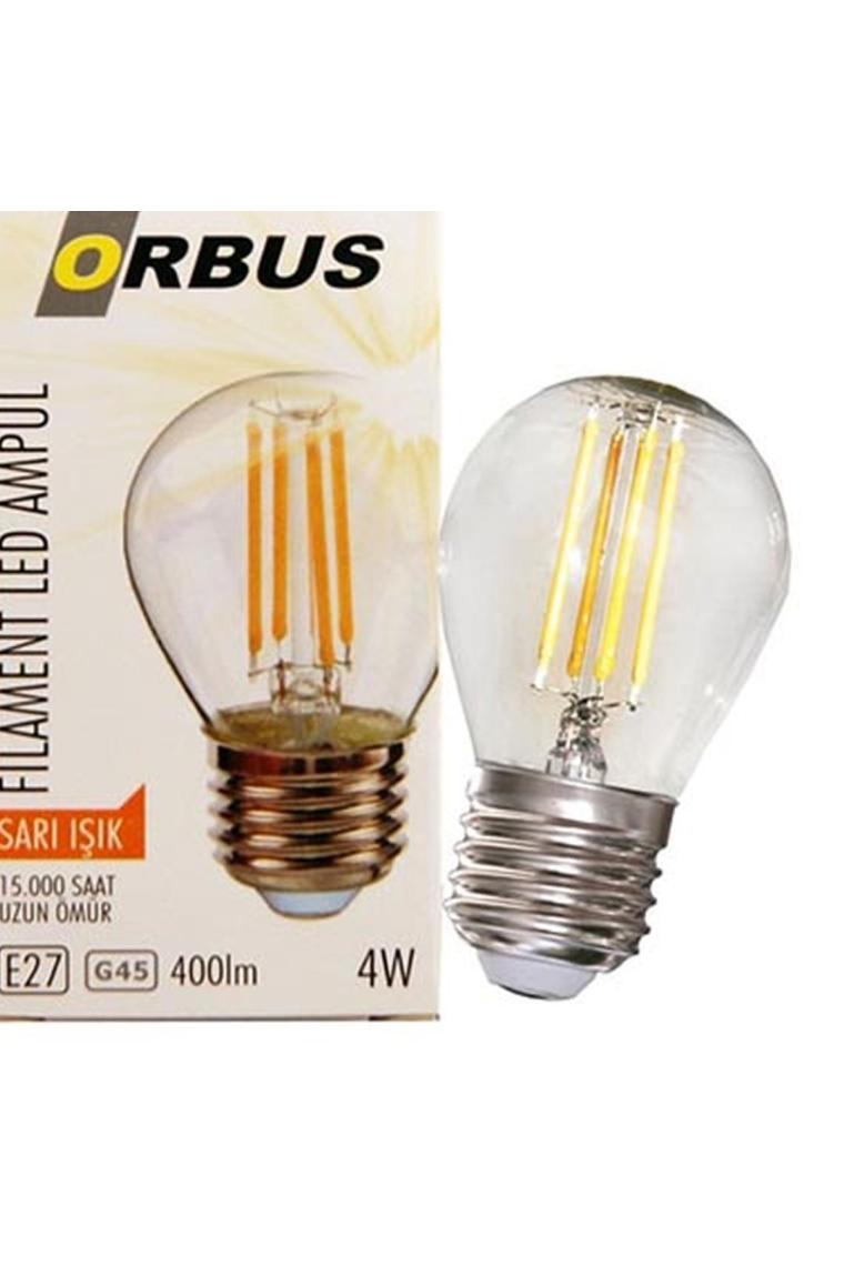 Orbus ORB-GC45 Mum 4W E27 Şeffaf Dekoratif LED Filament Ampul