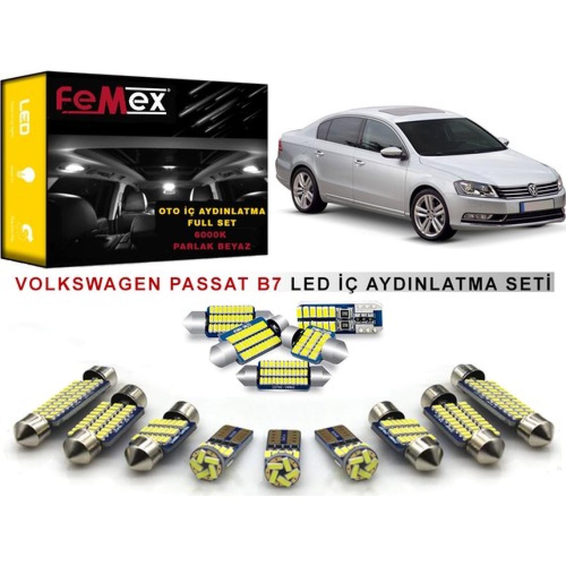 Femex Volkswagen Passat B7 LED Iç Aydınlatma Ampul Seti Femex Parlak Beyaz