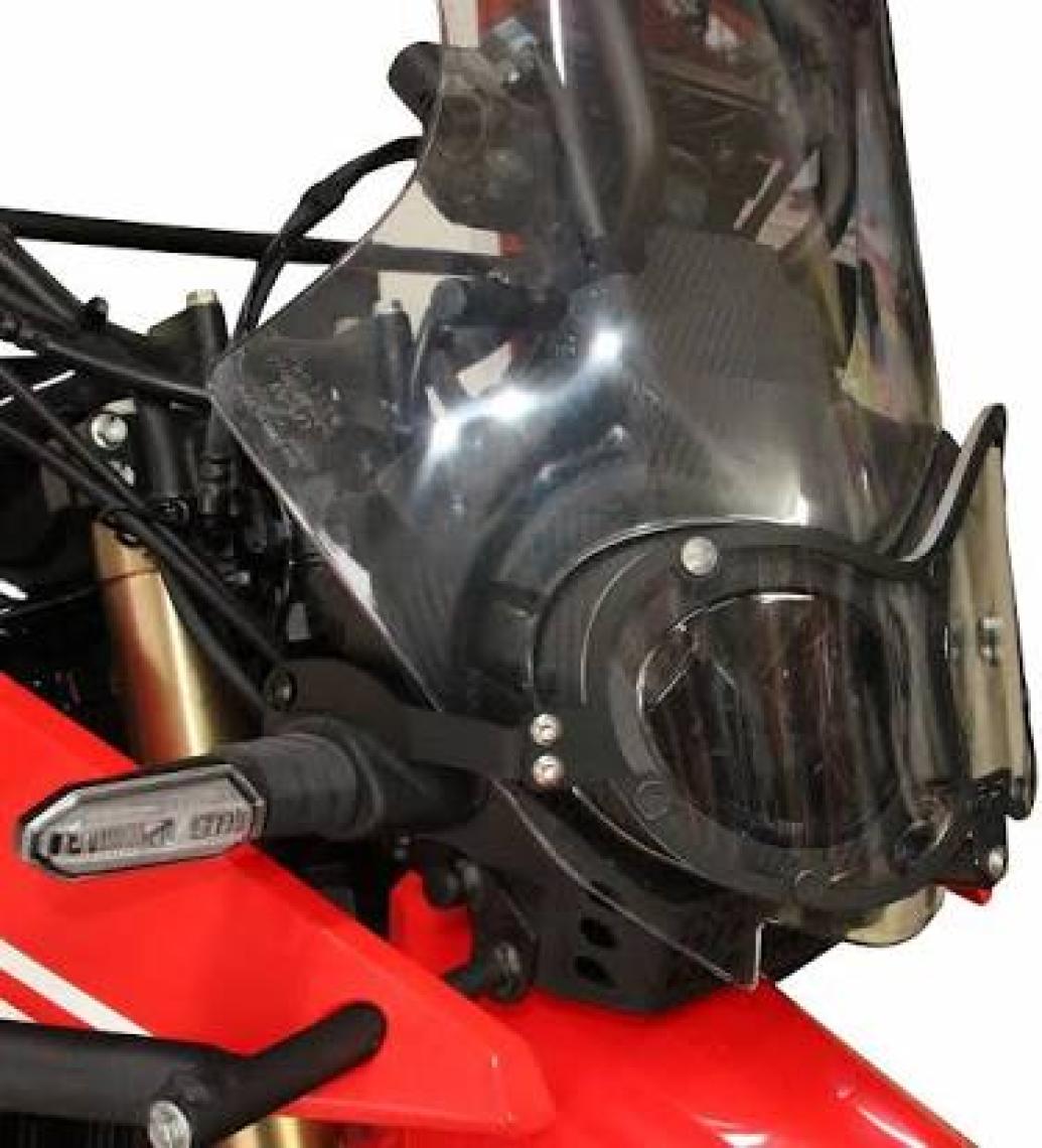 GP Kompozit Honda CRF250 Rally / CRF300 Rally 2017-2024 Uyumlu Far Koruma Siyah