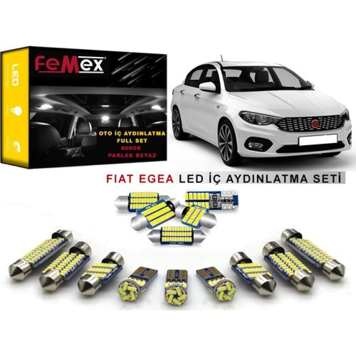 Femex Fiat Egea LED Iç Aydınlatma Ampul Seti Femex Parlak Beyaz