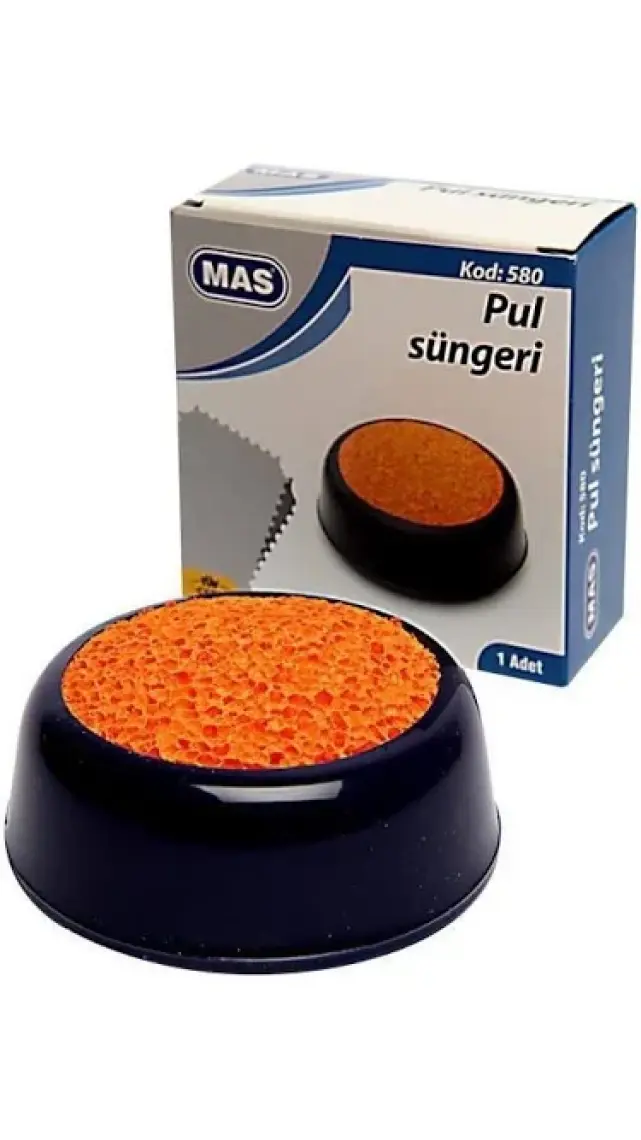 Mas Parmak Nemlendirme Süngeri 680 Mavi