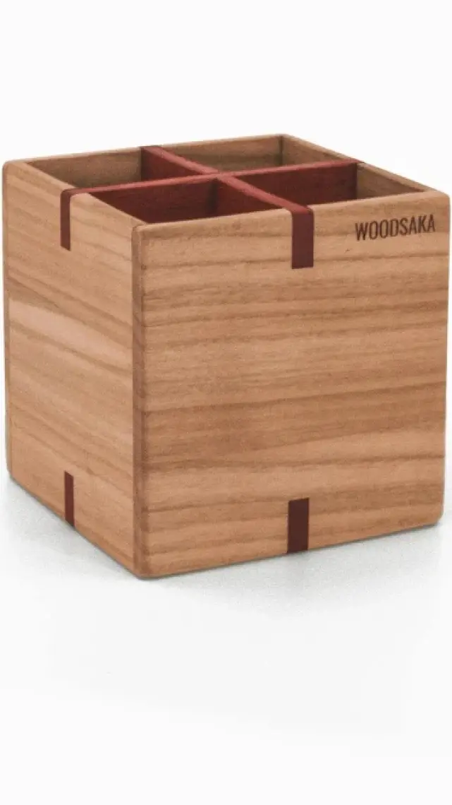 Woodsaka Kiraz ve Paduk Kalemlik - 4 Bölümlü