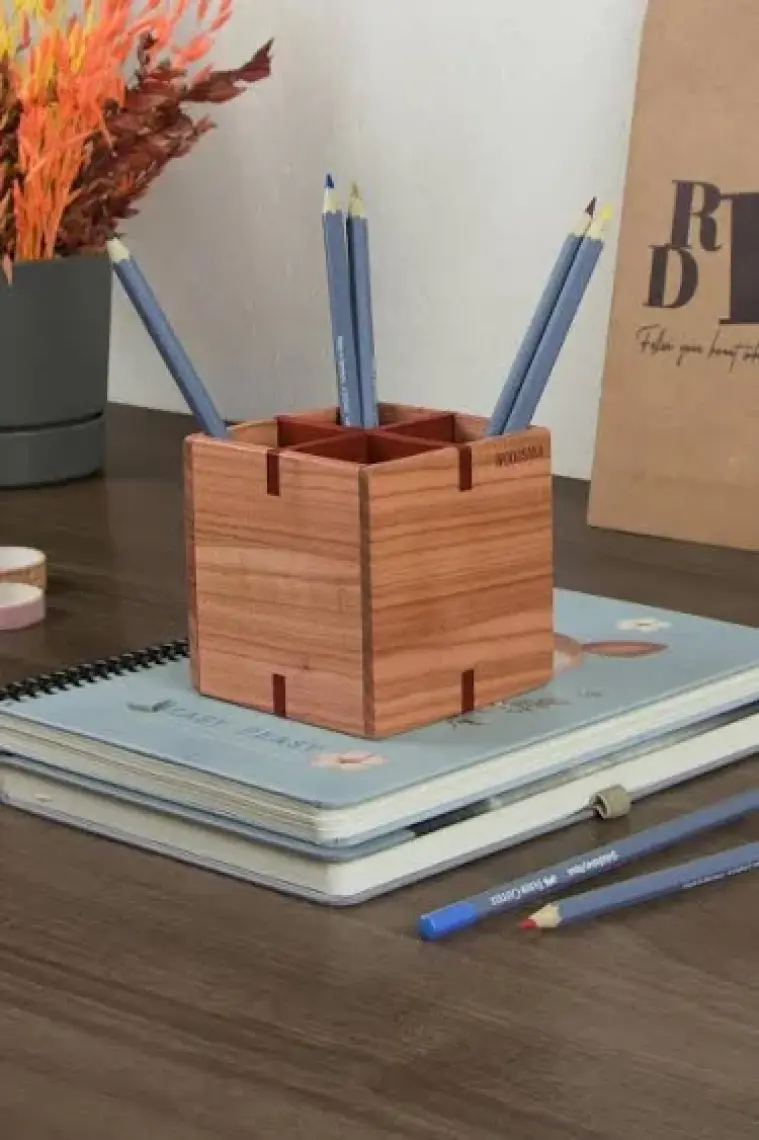 Woodsaka Kiraz ve Paduk Kalemlik - 4 Bölümlü