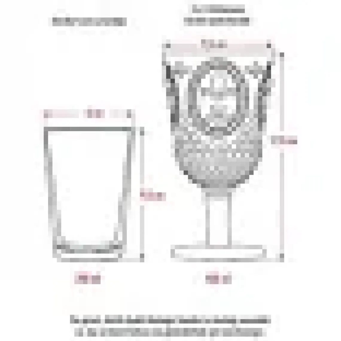 Molvea Akrilik 6'lı Kadeh & Su Meşrubat Kahve Yanı Bardağı 450 ml ( Cam Değildir )