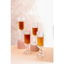 Homeniva Imola 4 Adet Uzun Cam Kadeh Kahve Yanı Bardak 160 ml