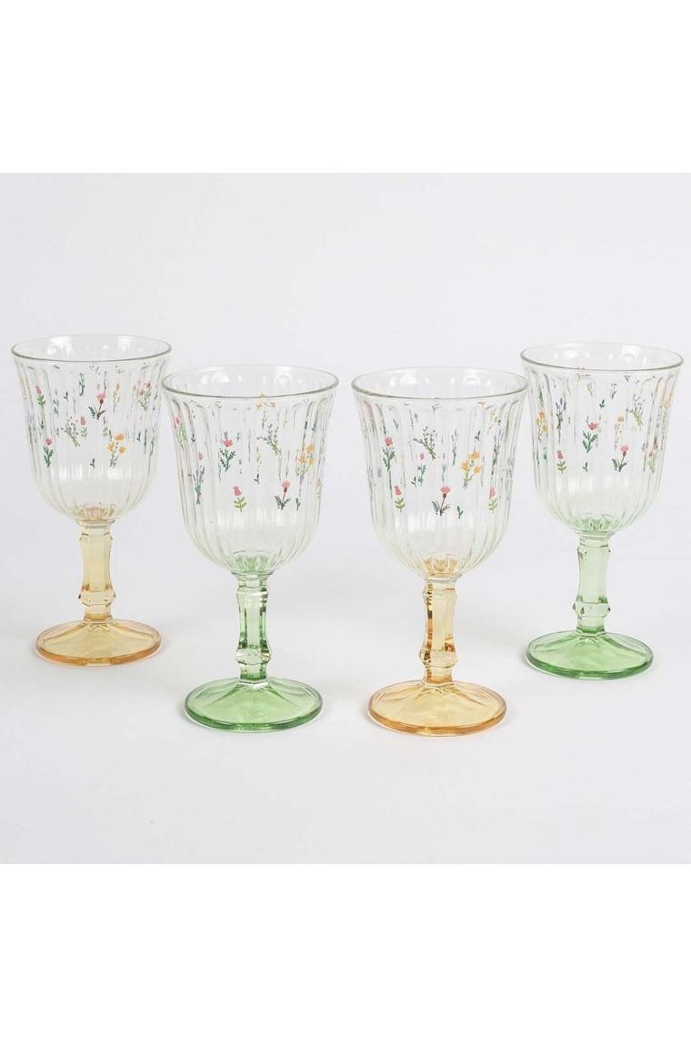 Botanical 4'lü Ayaklı Bardak - 240 ml