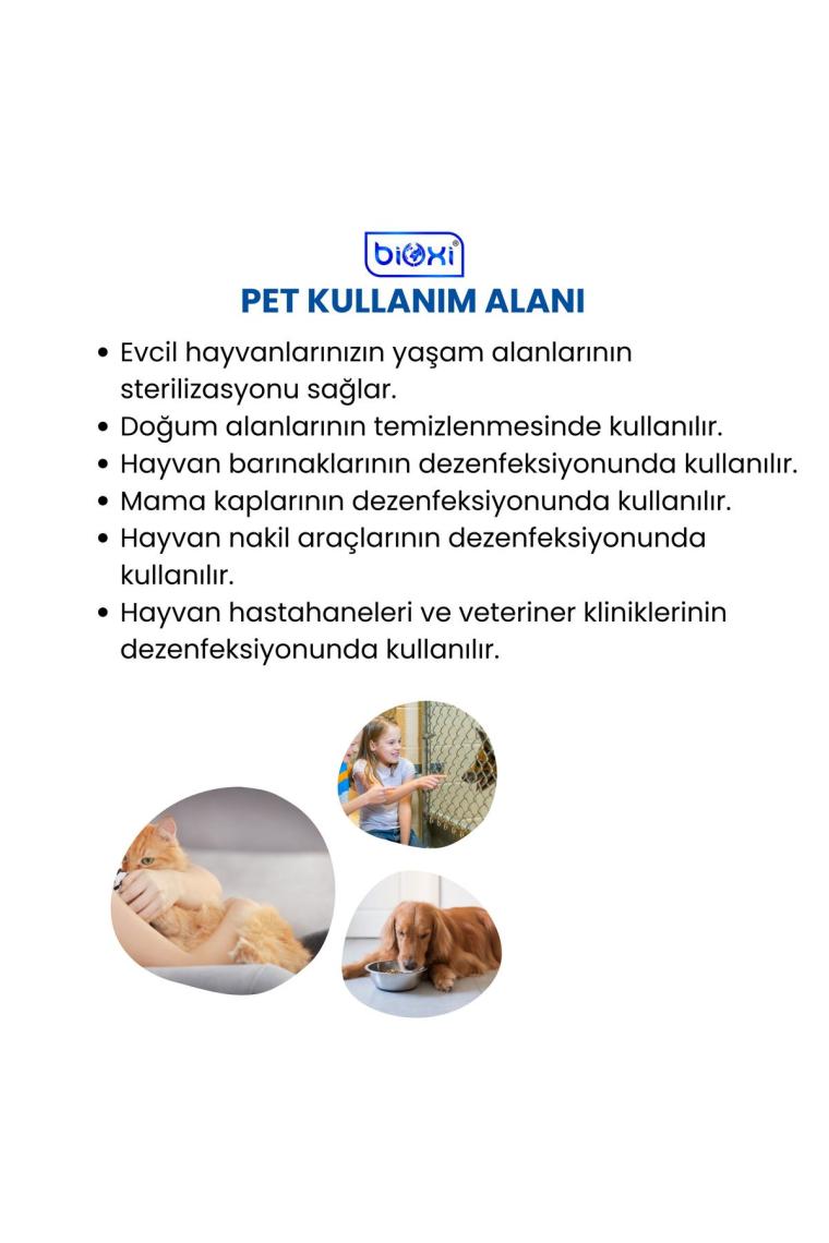 Veteriner Ve Hayvancılık Dezenfektanı Konsantre 5 Lt. /hipokloröz Asit (hocl) Bazlı