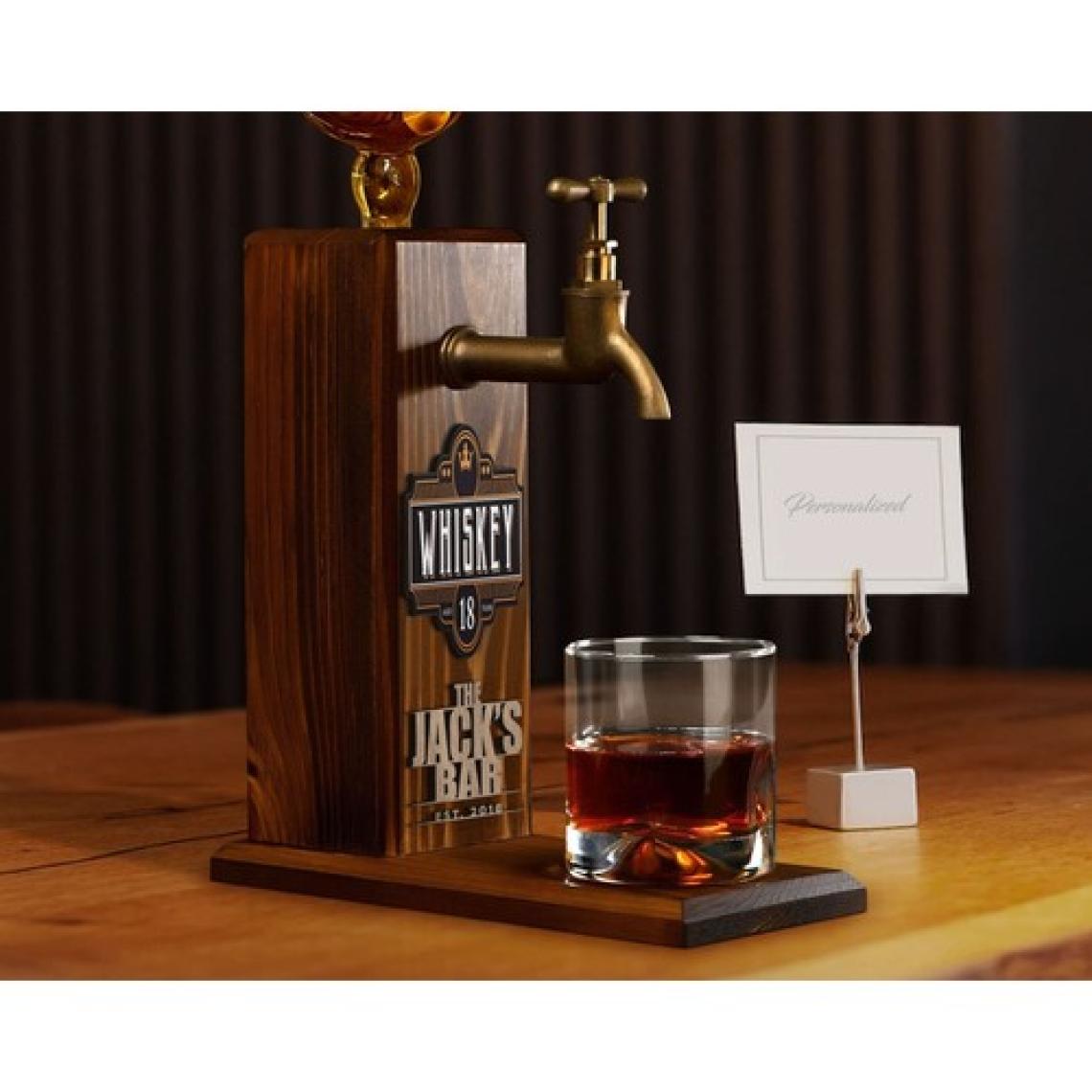Bk Gift Kişiye Özel Kabartma Isimli Musluklu Doğal Ahşap Içki Standı, Home Bar, Viski Çeşmesi, Içecek Dispenseri, Ahşap Içecek Çeşmesi-13
