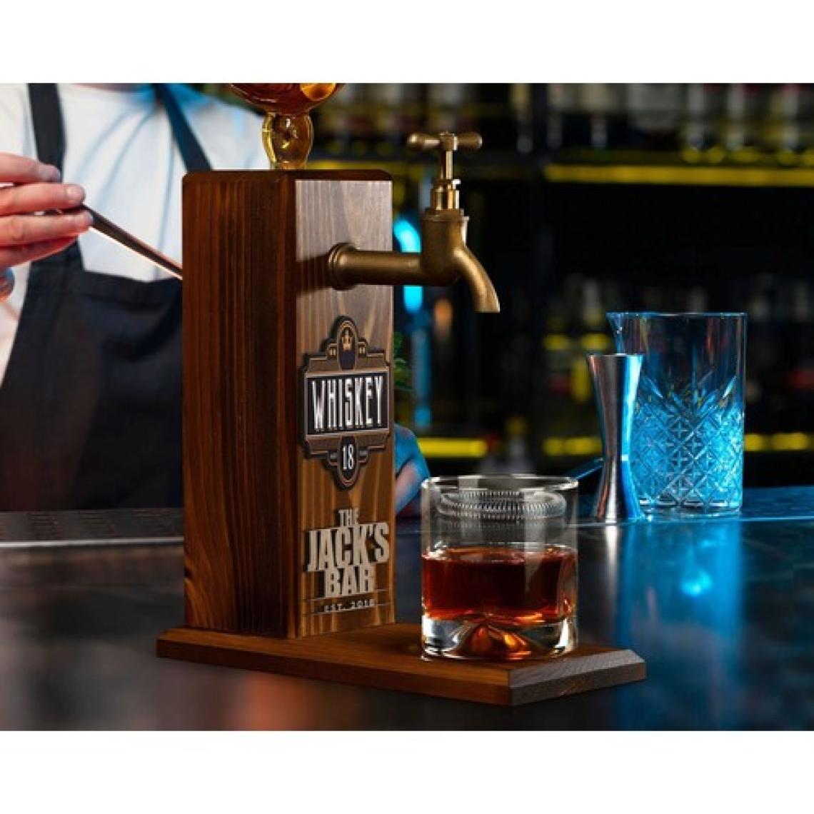 Bk Gift Kişiye Özel Kabartma Isimli Musluklu Doğal Ahşap Içki Standı, Home Bar, Viski Çeşmesi, Içecek Dispenseri, Ahşap Içecek Çeşmesi-13