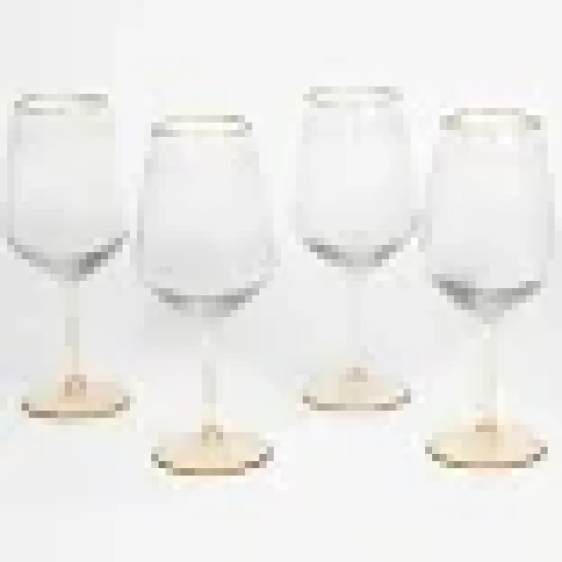 Rakle Yılbaşı - Winter Sky 4'lü Su Kadehi Seti Mavi 490 cc