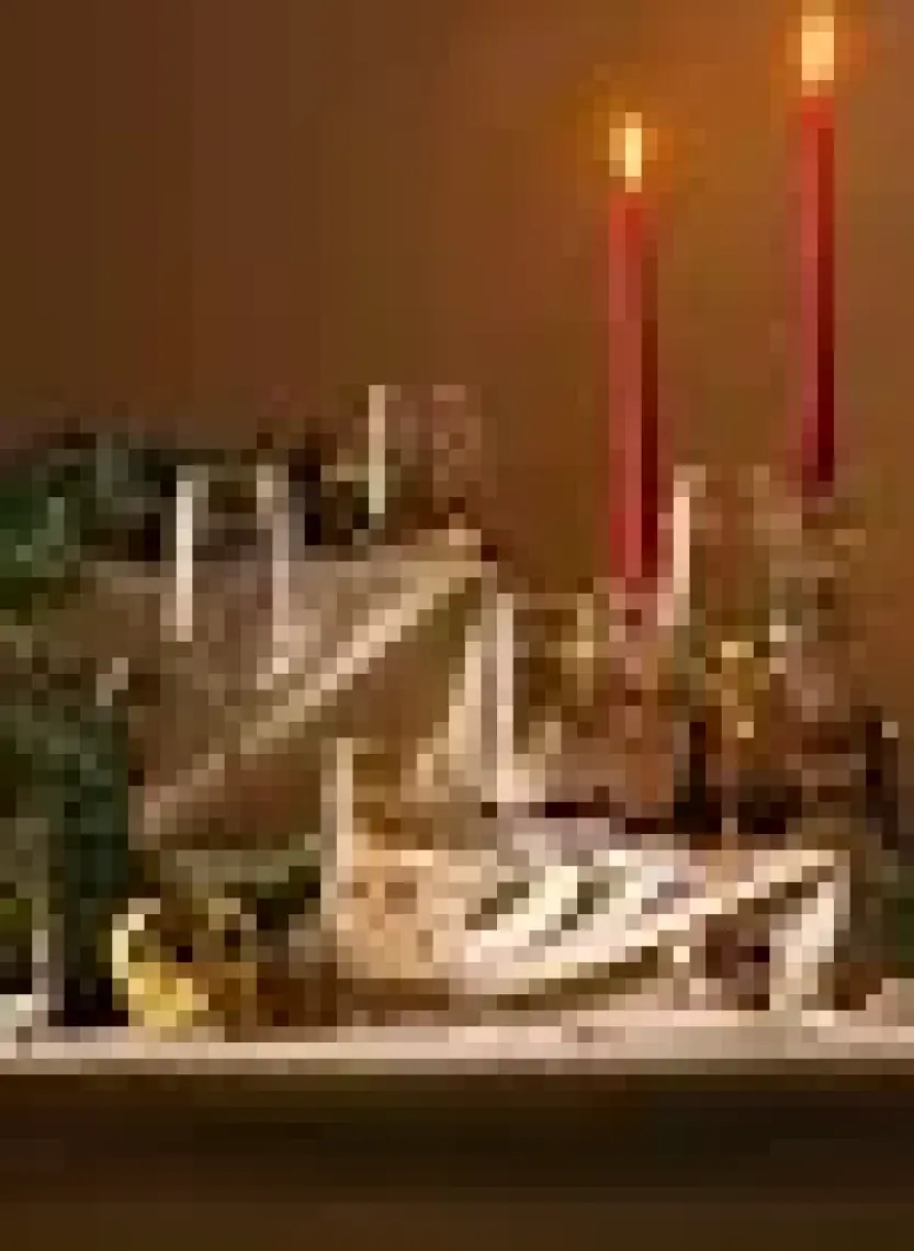 Rakle Yılbaşı - Winter Sky 4'lü Su Kadehi Seti Mavi 490 cc