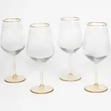 Rakle Yılbaşı - Winter Sky 4'lü Su Kadehi Seti Mavi 490 cc