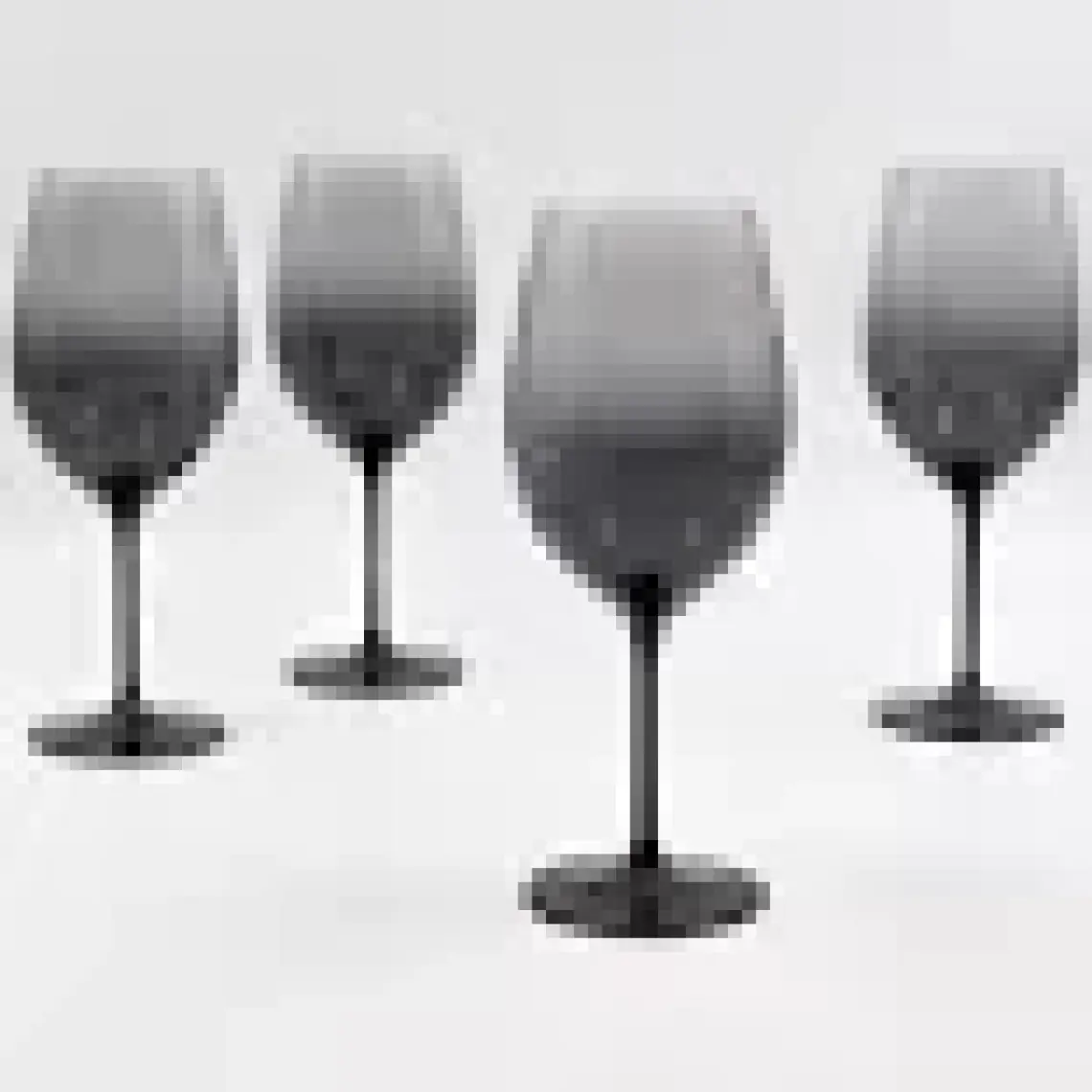 Rakle Larc 4'lü Su Kadehi Seti Füme 540 cc