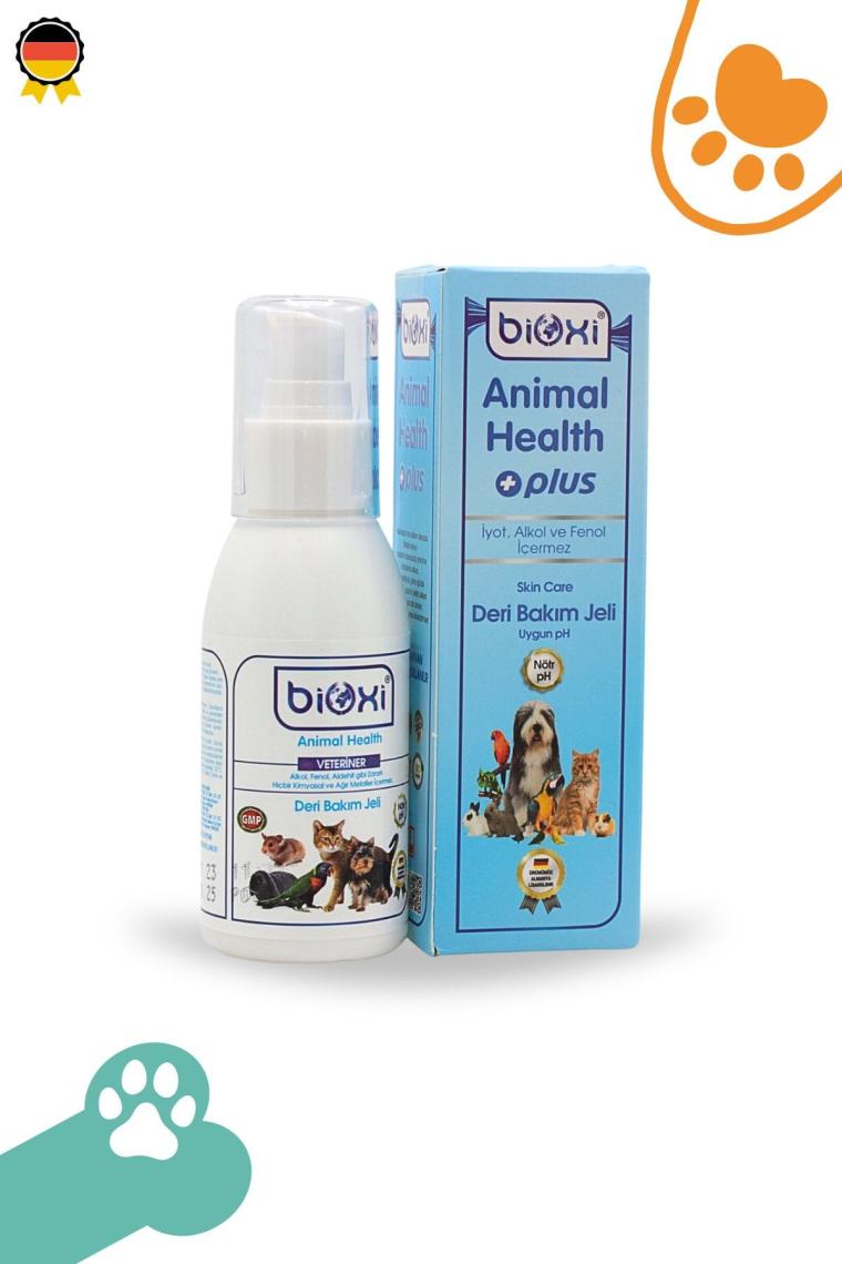 Kedi Köpek Kuş Büyükbaş Küçük Baş Deri Bakım Ve Yara Jeli Animal Health + Plus 100 ml