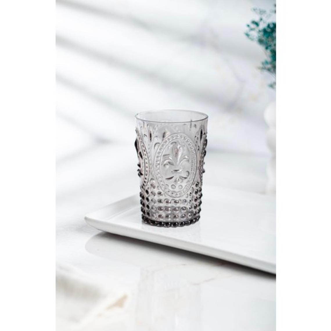 EW's Kitchenware Akrilik Füme 6 Lı Kısa Bardak & Su Meşrubat Kahve Yanı Bardağı 400 ml (Cam Değildir )