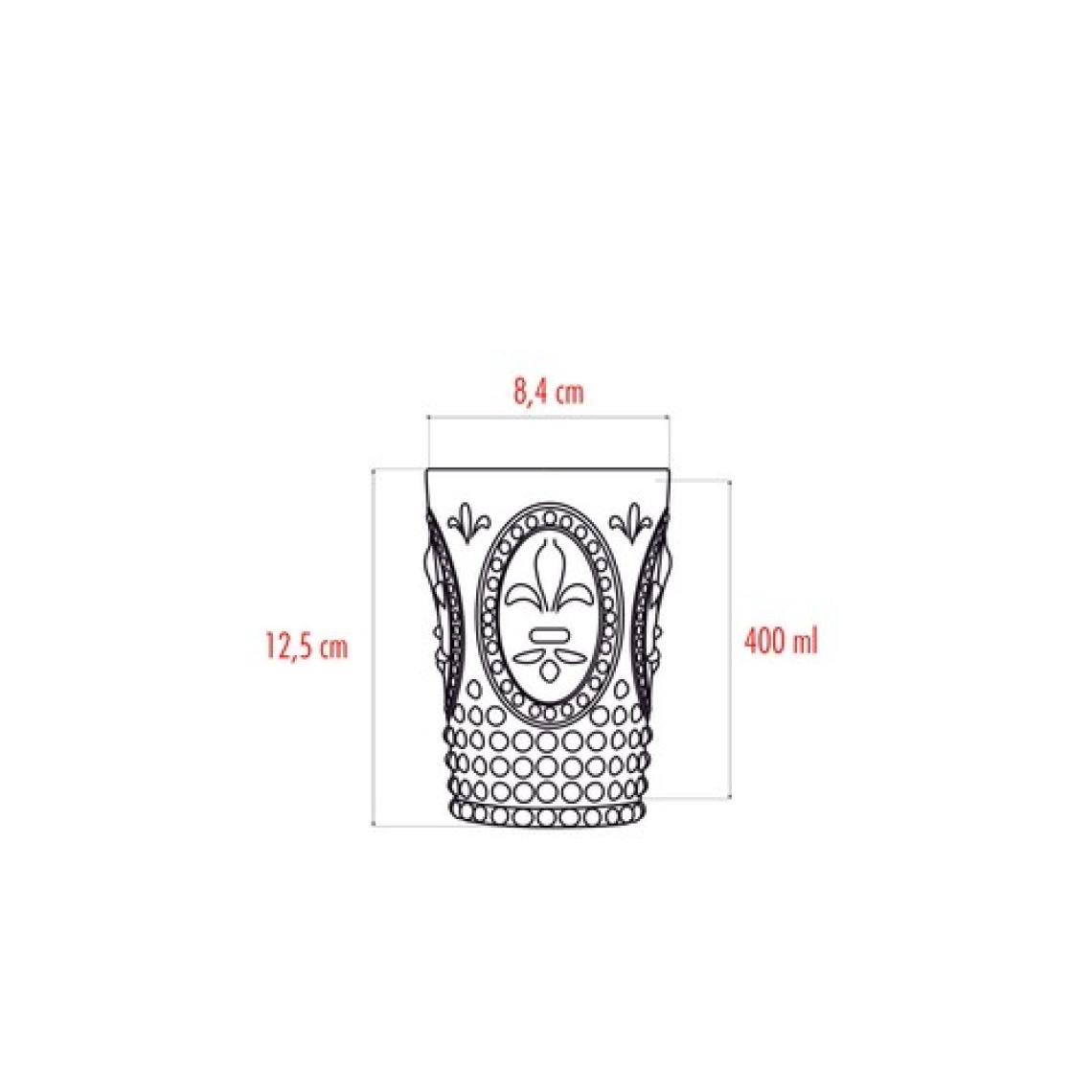 EW's Kitchenware Akrilik Füme 6 Lı Kısa Bardak & Su Meşrubat Kahve Yanı Bardağı 400 ml (Cam Değildir )
