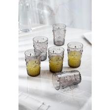 EW's Kitchenware Akrilik Füme 6 Lı Kısa Bardak & Su Meşrubat Kahve Yanı Bardağı 400 ml (Cam Değildir )