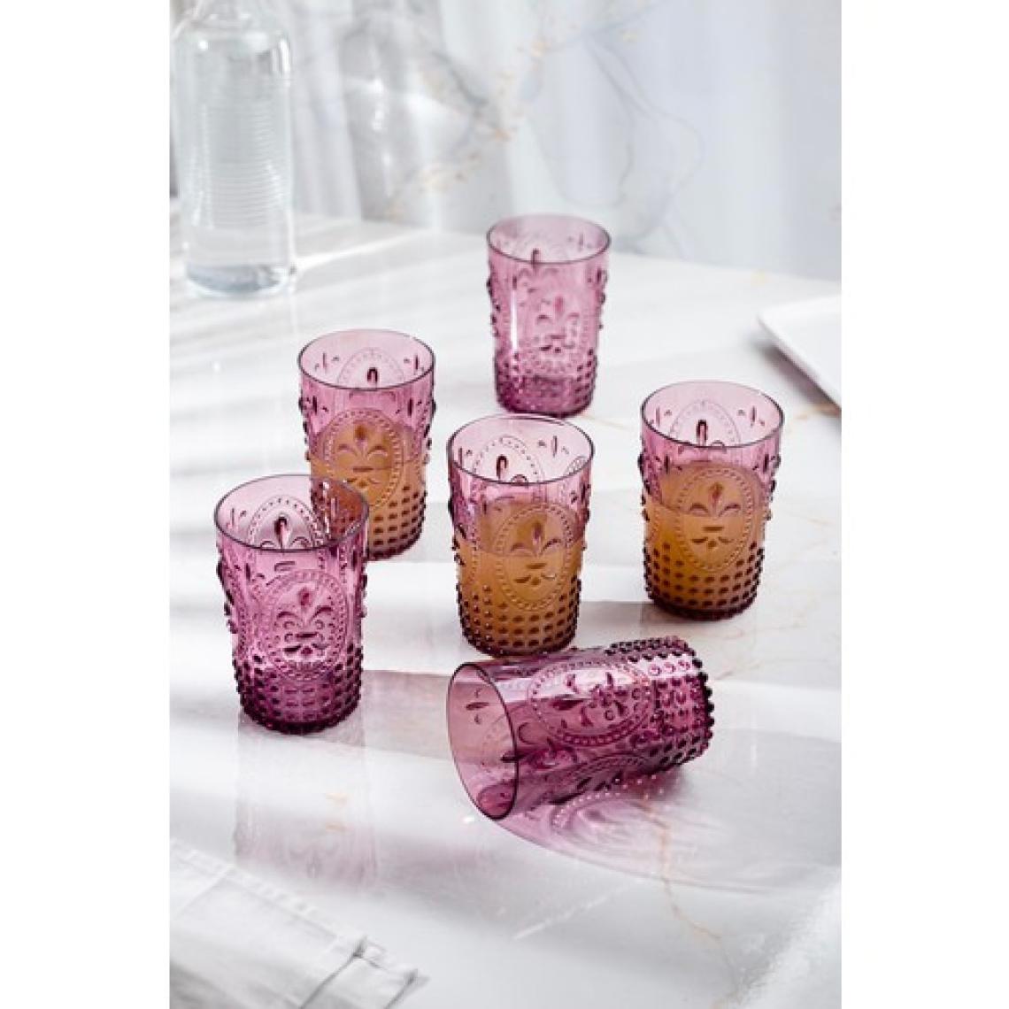 EW's Kitchenware Akrilik Mürdüm Kısa Bardak & Su Meşrubat Kahve Yanı Bardağı 400 ml (Cam Değildir )