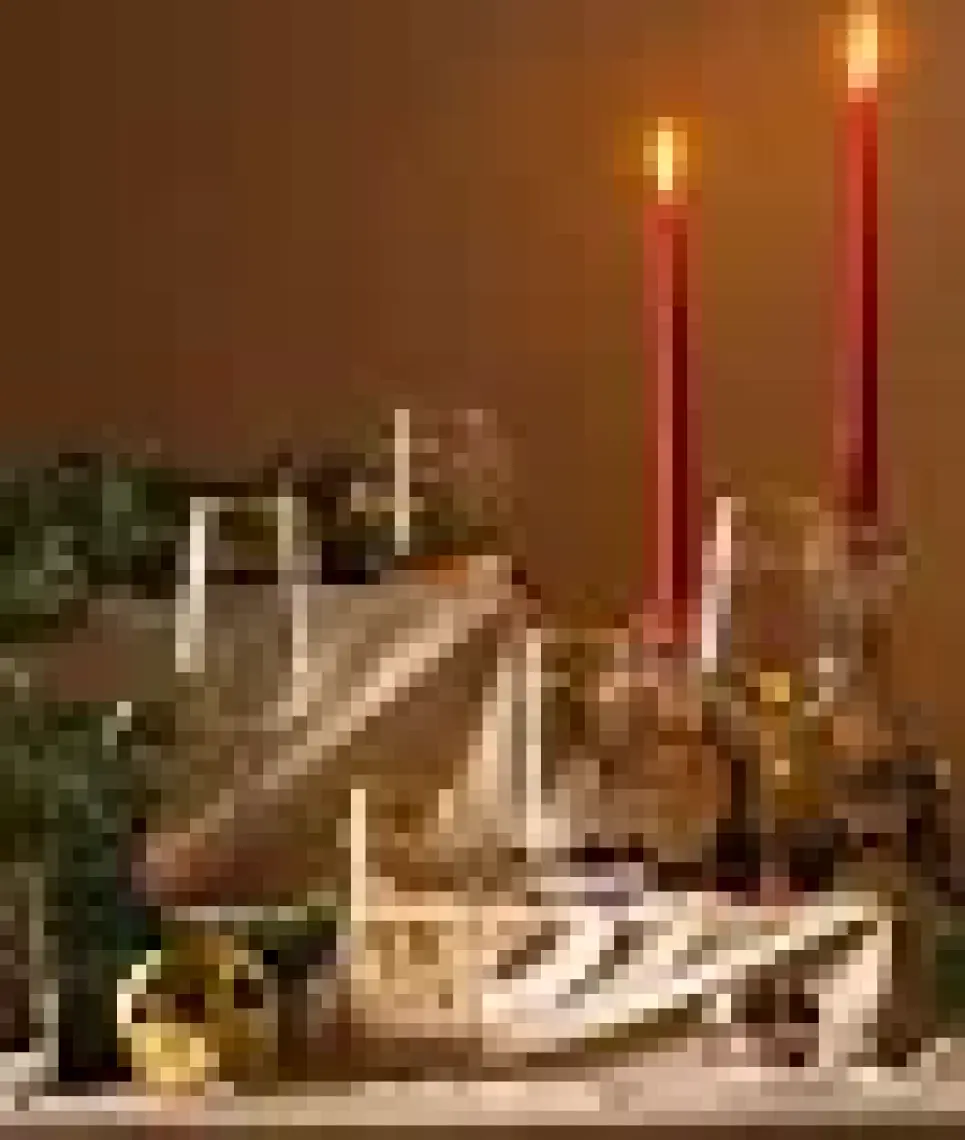 Rakle Yılbaşı - Winter Sky 4'lü Meşrubat Bardağı Seti Mavi 470 cc