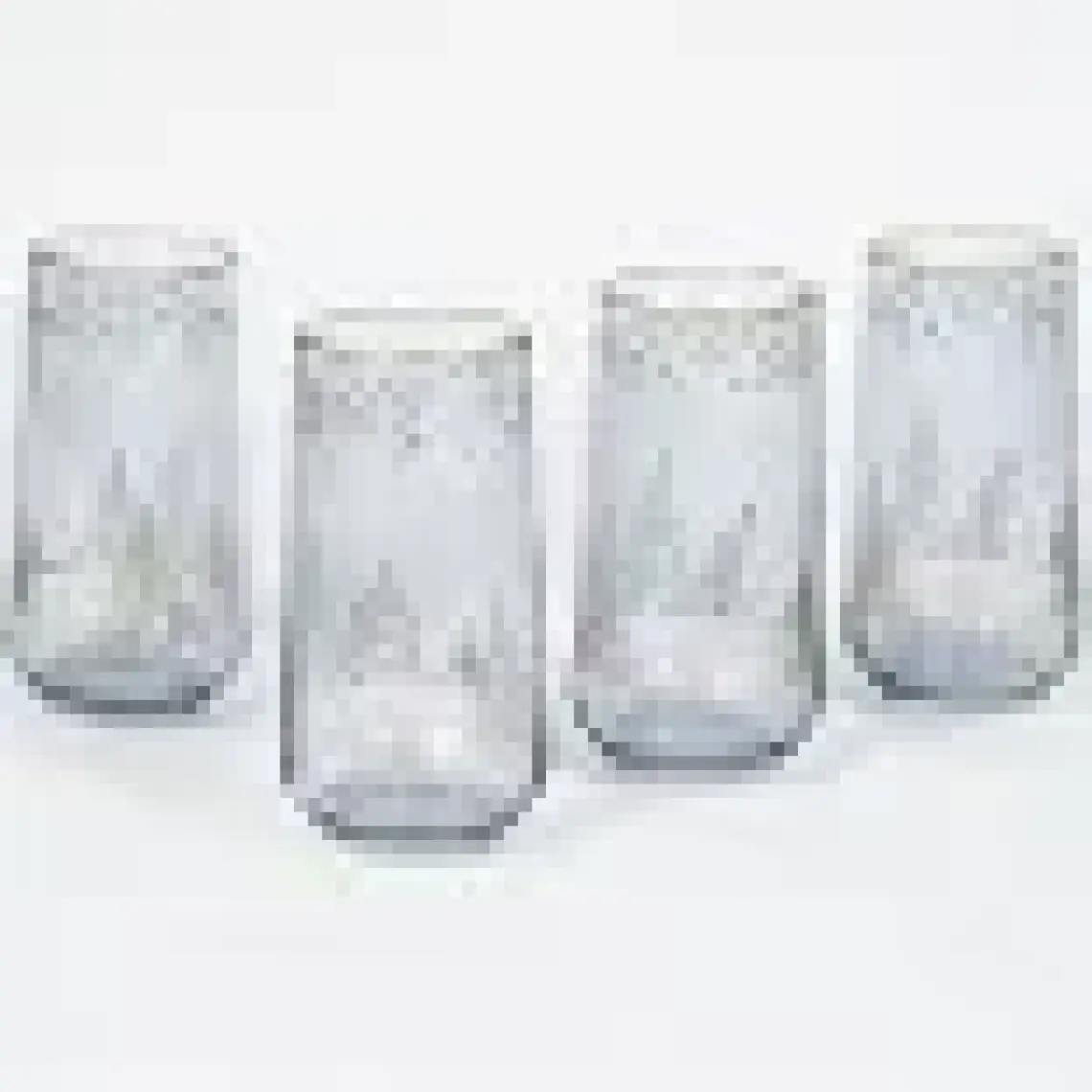 Rakle Yılbaşı - Winter Sky 4'lü Meşrubat Bardağı Seti Mavi 470 cc