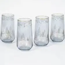 Rakle Yılbaşı - Winter Sky 4'lü Meşrubat Bardağı Seti Mavi 470 cc