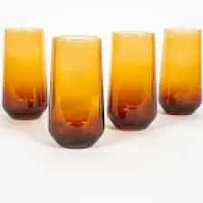 Rakle New Iconic 4'lü Meşrubat Bardağı Seti Amber 470 cc