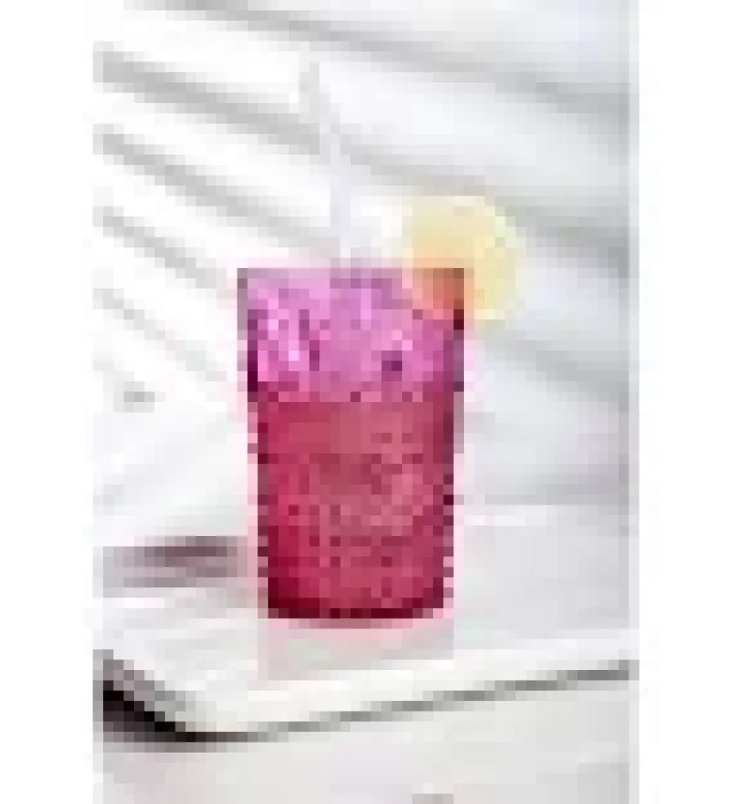 EW's Kitchenware Akrilik Pembe Kısa Bardak & Su Meşrubat Kahve Yanı Bardağı 400 ml (Cam Değildir )