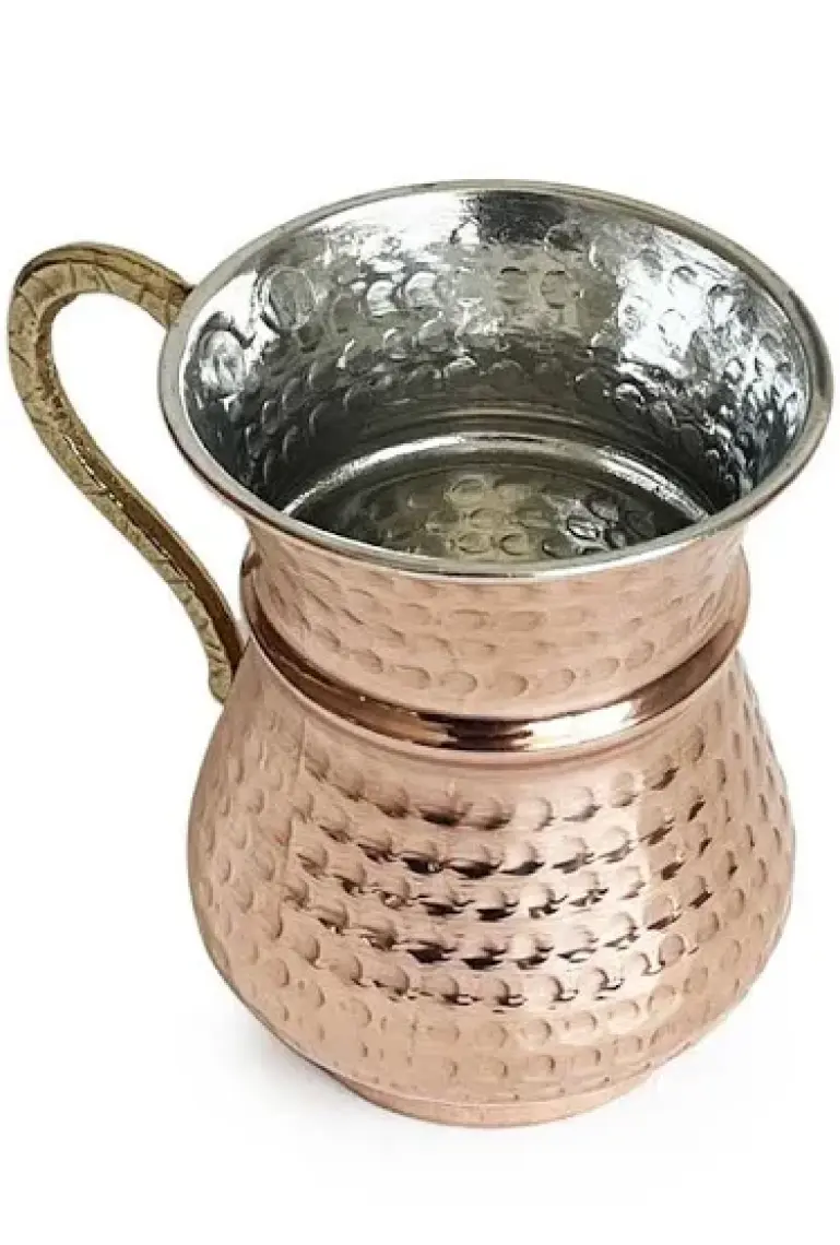 Turna Bakır Kordonlu Maşrapa Makine Dövme 250 ml Kırmızı TURNA0488-1
